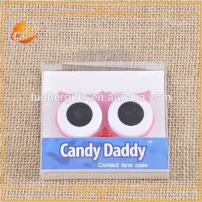 Creative design Animal Owl shaped cute contact lenses case