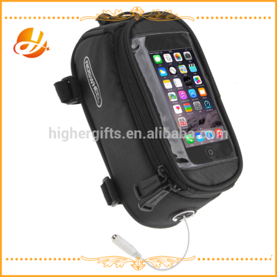 wholesale Waterproof mobile carry front tube bicycle front bike bag