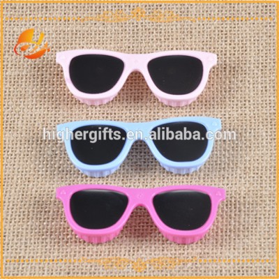 HOT SALE popular Novelty gifts Cute Sunglasses shaped contact lens case