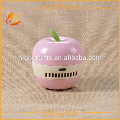 Popular pink apple shaped mini table vacuum cleaner/Mini desk cleaner