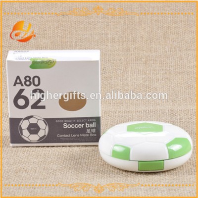 Novelty gifts football sports shaped unique contact lens case